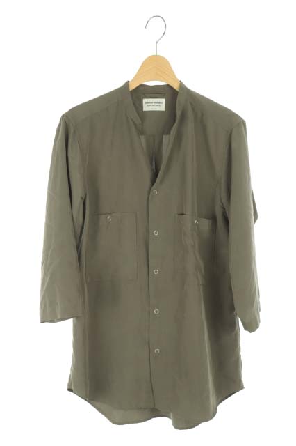 MANUAL ALPHABET(マニュアルアルファベット) 18SS SMOOTH V-NECK シャツカーディガン 七分袖 レディース  1