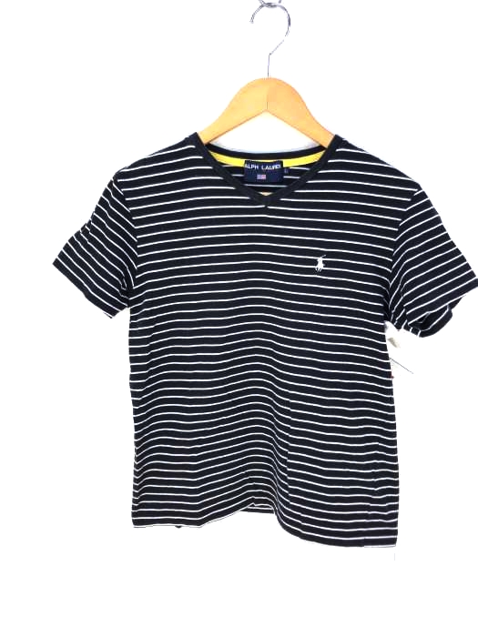 RALPH LAUREN(ラルフローレン) Vネックボーダーカットソー レディース  L