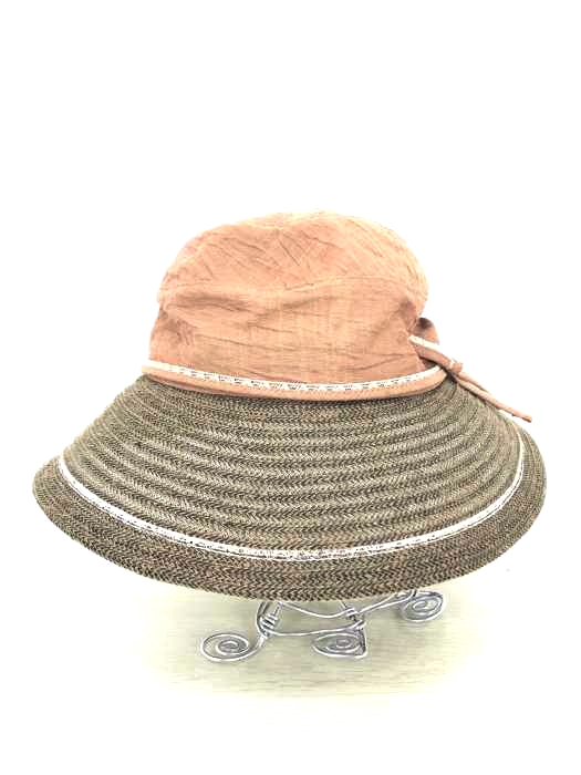 Borsalino(ボルサリーノ) リネン 切替 ハット レディース M