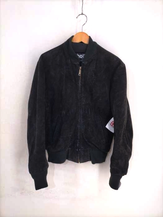 Schott(ショット) スウェードボンバージャケット ジップブルゾン メンズ US：36
