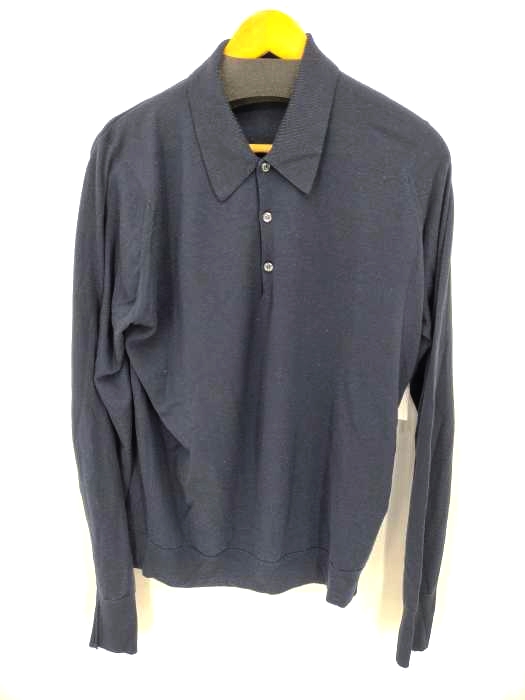 JOHN SMEDLEY(ジョンスメドレー) メリノウール ニットポロシャツ メンズ import：L