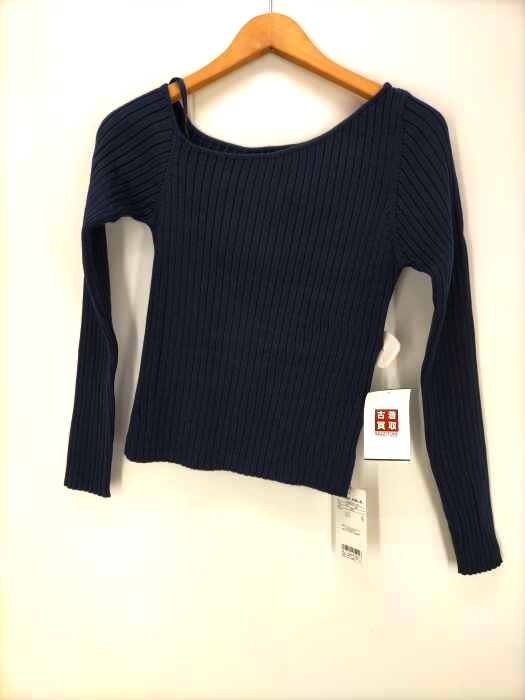 リエンダ rienda ワンショルダーknit TOP レディース  FREE