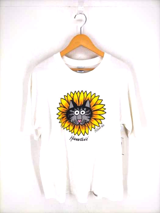 クレイジーシャツ CRAZY SHIRTS Hawaii フロントキャットプリントTシャツ メンズ JPN：L