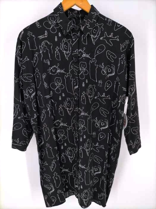 DEVASTEE(デヴァステ) 15AW 総柄 シャツワンピース レディース FR：36