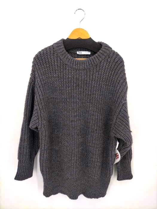 ザラ ZARA Oversized Purl Knit Wool-blend Sweater レディース  M