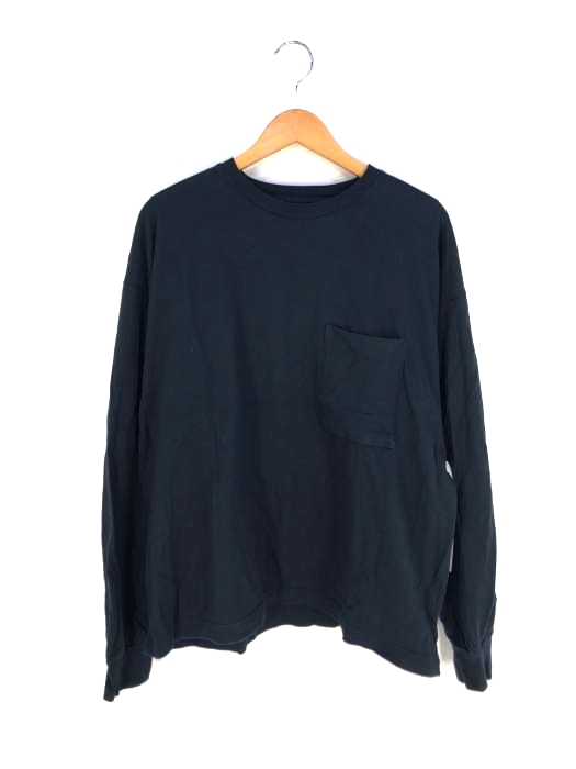 アンフィル unfil cotton flannel-jersey long sleeve pocket Tee メンズ  5