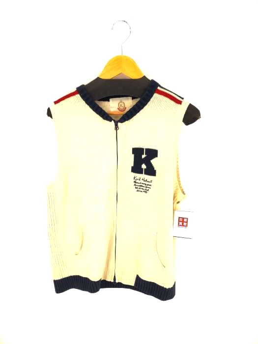カールヘルム KARL HERMUT ジップアップ ニットベスト メンズ JPN：M