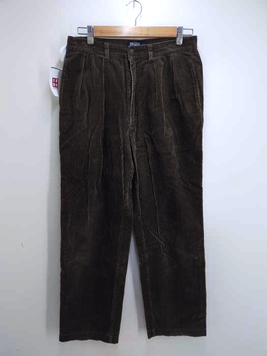 ポロバイラルフローレン Polo by RALPH LAUREN polo cords 2タック コーデュロイパンツ メンズ US：32-33