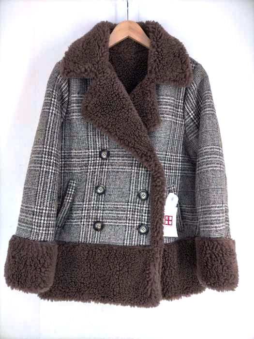 バースデイバッシュ BIRTHDAY BASH チェックボアCOAT レディース 表記無