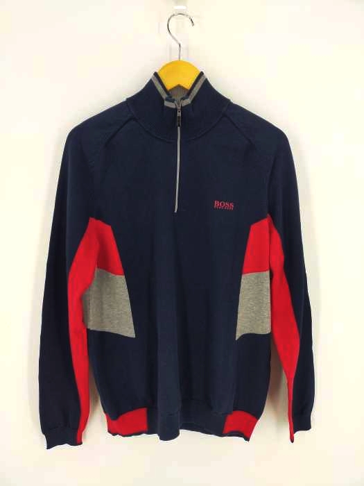 ボスヒューゴボス BOSS HUGO BOSS Zemoa REGULAR FIT SWEATERS IN COTTON MIX メンズ import：L