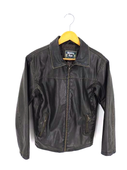 ユーズドフルギ USED古着 mhispecing smith フェイクレザートラッカージャケット メンズ import：M