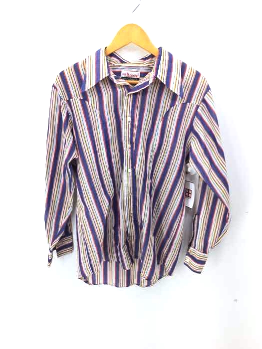USED古着(ユーズドフルギ) BOLD BREED BY CAMPUS 70S ストライプシャツ メンズ 表記無