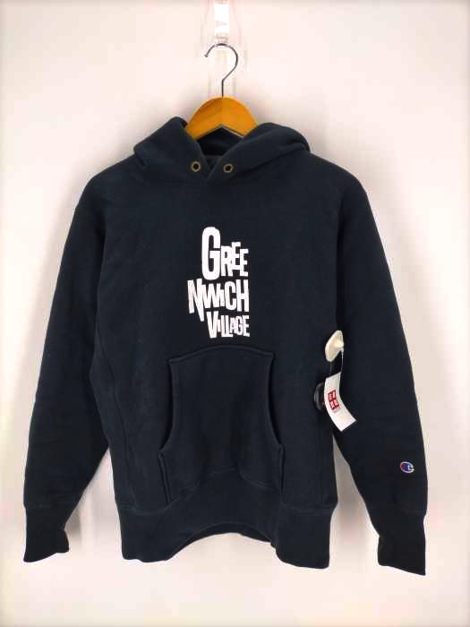 Champion(チャンピオン) 青単タグ復刻 REVERSE WEAVE GREENWICH VILLAGE プルオーバーパーカー メンズ JPN：M