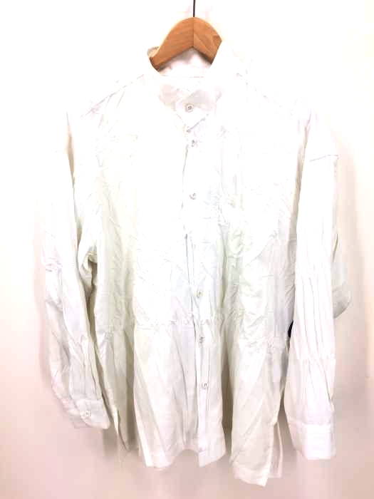 ISSEY MIYAKE(イッセイミヤケ) バンドカラー ボタンシャツ レディース JPN：M