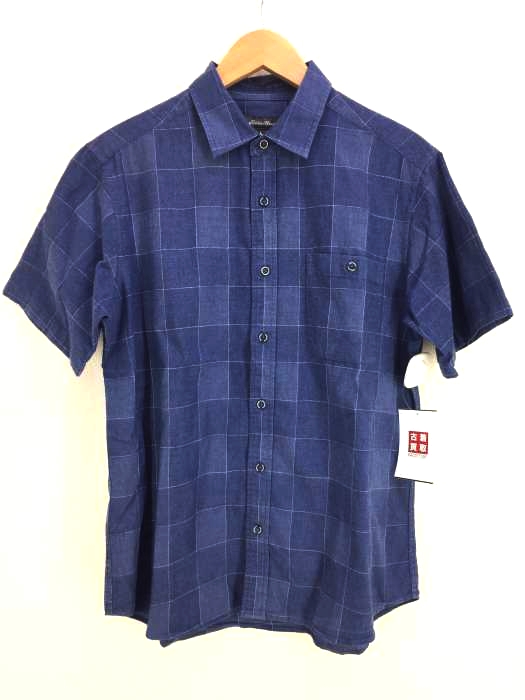 Eddie Bauer(エディーバウアー) リネン混半袖チェックシャツ メンズ  S
