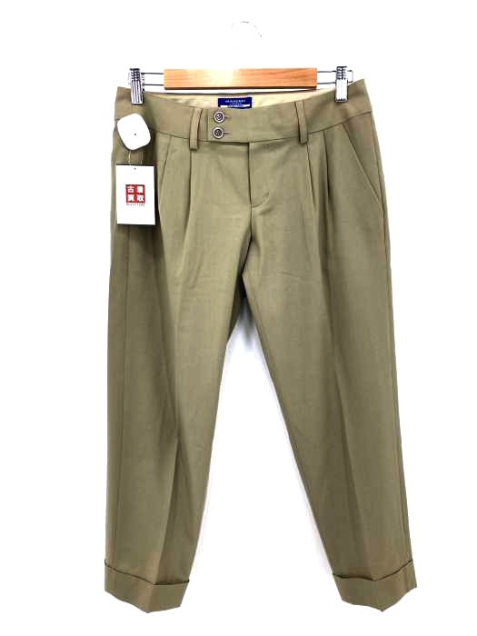 BURBERRY BLUE LABEL(バーバリーブルーレーベル) 2タックテーパードスラックス レディース JPN：38