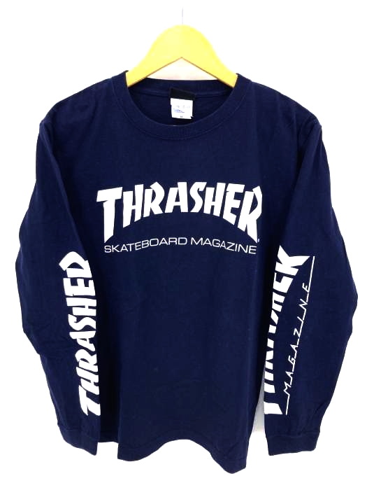 THRASHER(スラッシャー) 袖ロゴプリントクルーネックカットソー メンズ JPN：M