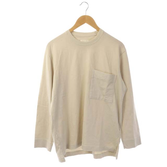 CURLY&Co(カーリー) Tシャツ カットソー ロンT 長袖 胸ポケット 1 ベージュ /ES メンズ メンズ  1（日本サイズS相当）
