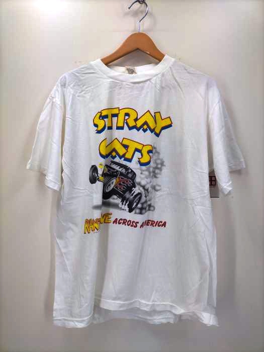 Anvil(アンビル) 90S USA製 STRAY CATSプリント S/Sシャツ メンズ JPN：XL