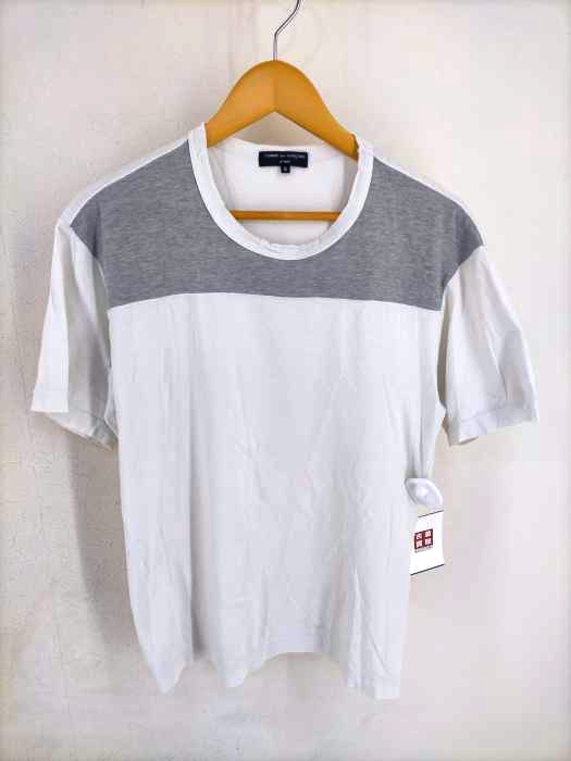 COMME des GARCONS HOMME(コムデギャルソンオム) AD2007 08SS パネル切替半袖Tシャツ メンズ JPN：S