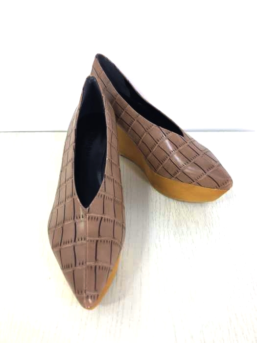 マウジー moussy WOOD SOLE PUMPS レディース  S