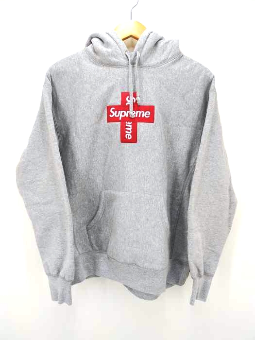 シュプリーム Supreme Cross Box Logo Hooded Sweatshirt クロス ボックスロゴ パーカー メンズ  S