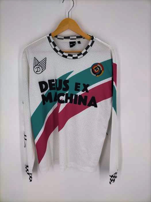 DEUS(デウス) ロゴプリントメッシュロングスリーブTシャツ メンズ JPN：M