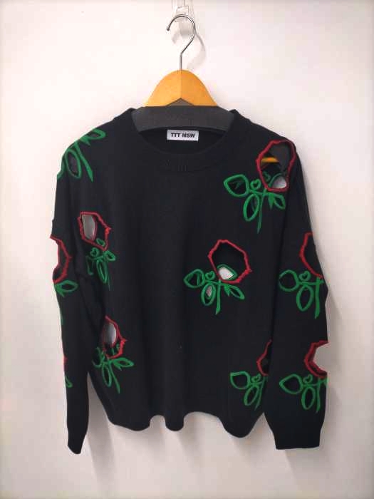 TTT_MSW(ティーモダンストリートウエア) 22AW Flower Embroidery Pullover Knit メンズ JPN：L