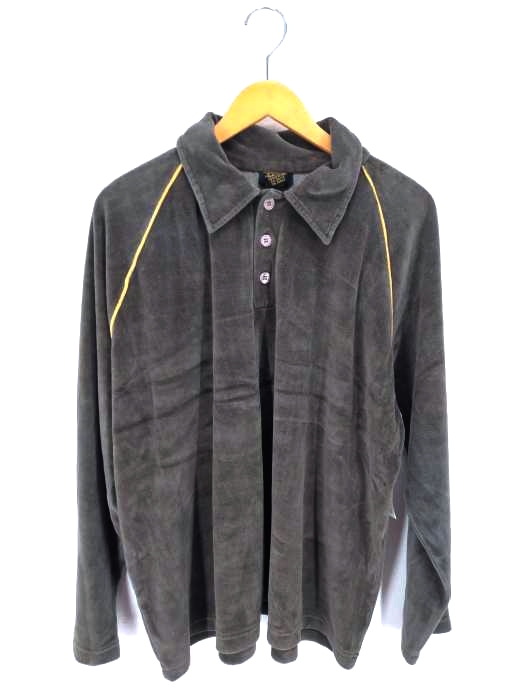USED古着(ユーズドフルギ) ベロアパイピングポロシャツ メンズ JPN：XL