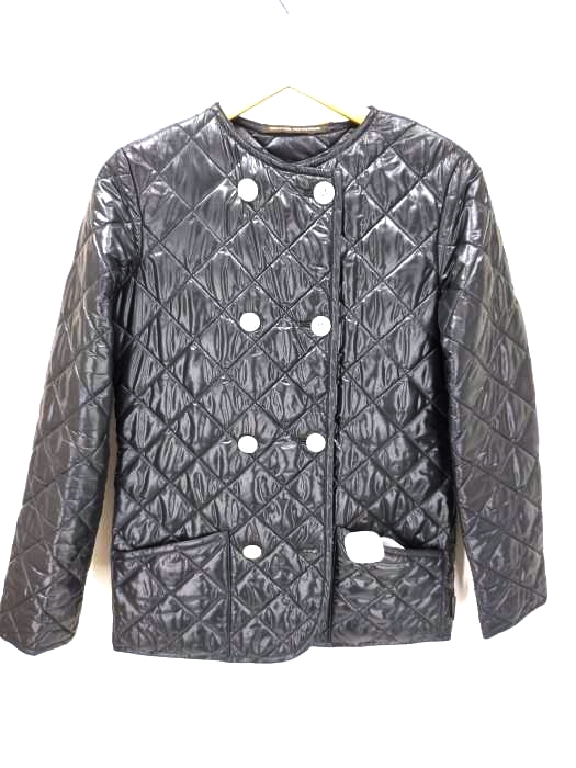 トラディショナルウェザーウェア Traditional Weatherwear ノーカラー ダブル キルティングジャケット レディース JPN：34