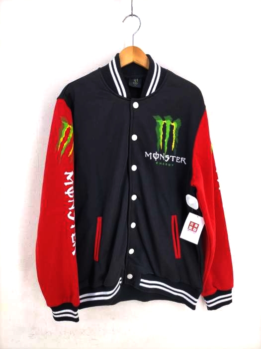 USED古着(ユーズドフルギ) monster energy 裏起毛スタジャン メンズ JPN：L