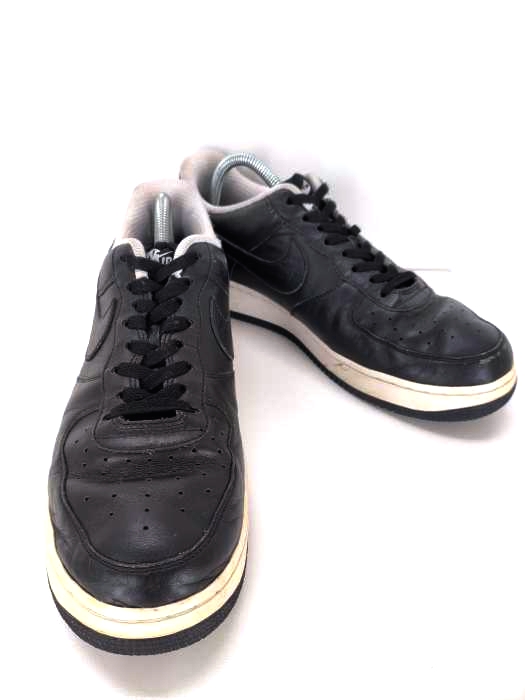 ナイキ NIKE AIR FORCE 1 レザー ブラック メンズ  28