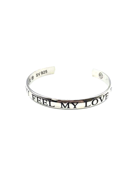 ヒステリックグラマー HYSTERIC GLAMOUR CAN YOU FEEL MY LOVE BUZZ? 刻印バングル メンズ  無