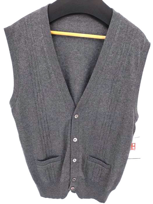 ユーズドフルギ USED古着 {{RAIKA MEN}} カシミヤデザインベスト メンズ 表記無