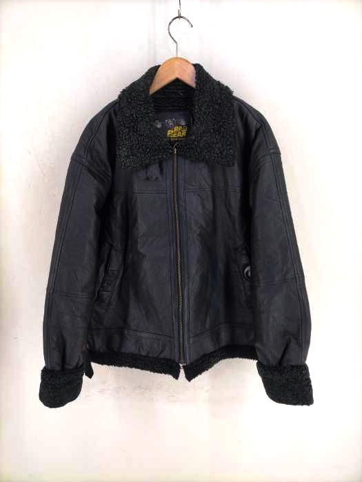 ユーズドフルギ USED古着 BAD BEAR CANADA製 内ボアジップアップレザージャケット メンズ JPN：XL