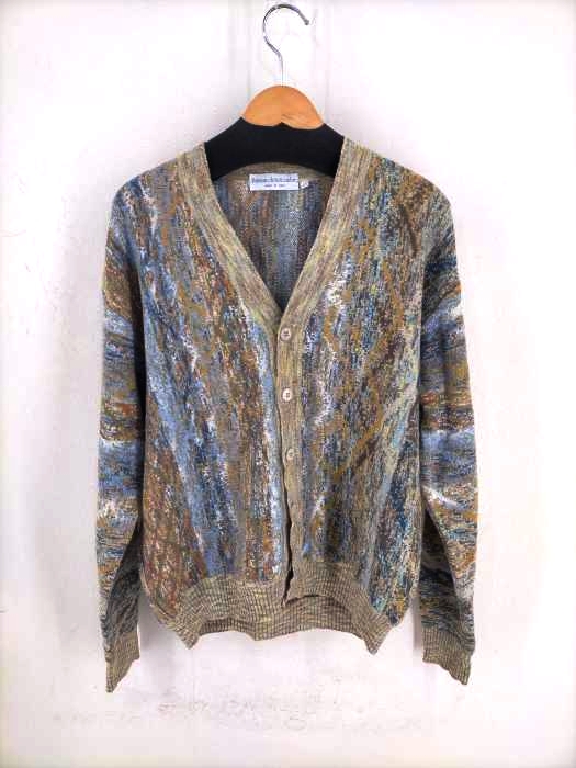 フルギ fantasie di settembre MADE IN ITALY 総柄カーディガン メンズ 