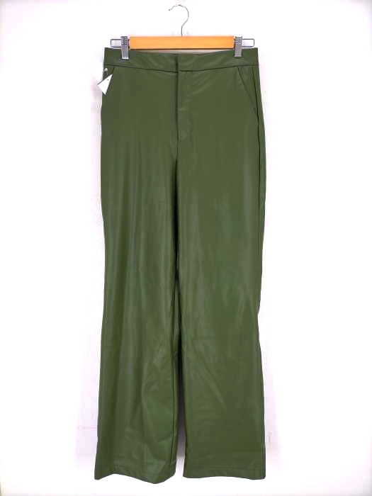 ザラ ZARA FAUX LEATHER FULL LENGTH TROUSERS レディース S