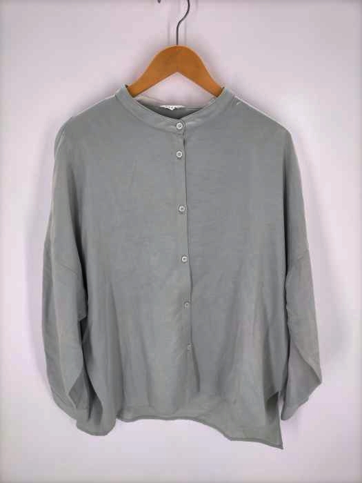 RANDA(ランダ) 21AW サテンバンドカラーオーバーシャツ レディース FREE