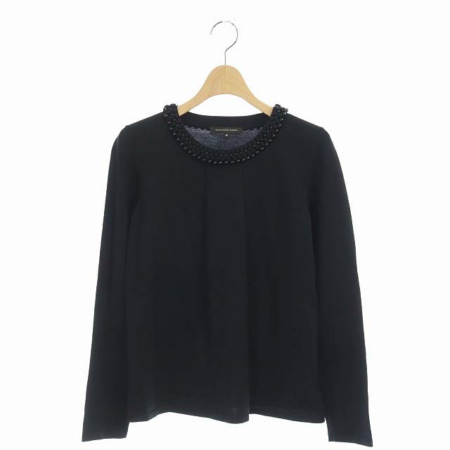 Mackintosh LONDON(マッキントッシュ ロンドン) ニット セーター 長袖 パール 38 黒 ブラック /MF レディース 38(日本サイズM相当)