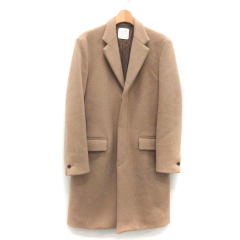UNITED TOKYO(ユナイテッドトウキョウ) 15AW 1 S メルトンチェスターコート アウター ミドル丈 ミディアム ウール ベージュ /TK メンズ  1（S)