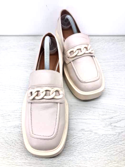 ZARA(ザラ) 厚底 スクエアトゥ チェーンビットローファー レディース JPN：24