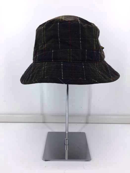 Barbour(バブアー) オイルドコットン チェック柄 バケットハット レディース M