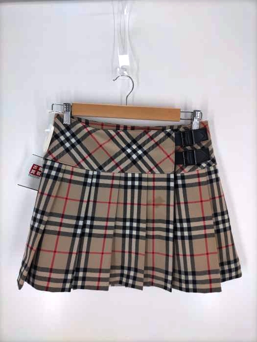 BURBERRY LONDON(バーバリーロンドン) OLD ノバチェックプリーツ巻きミニスカート レディース  160A