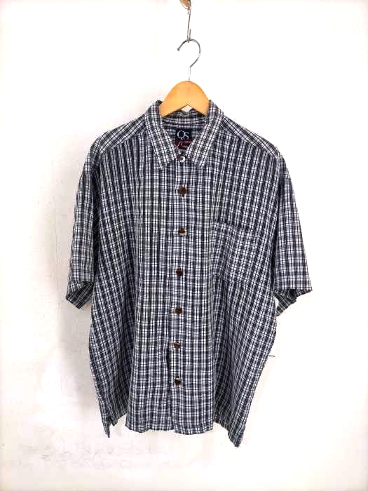 Quiksilver(クイックシルバー) 90S USA製 半袖チェックシャツ メンズ import：M
