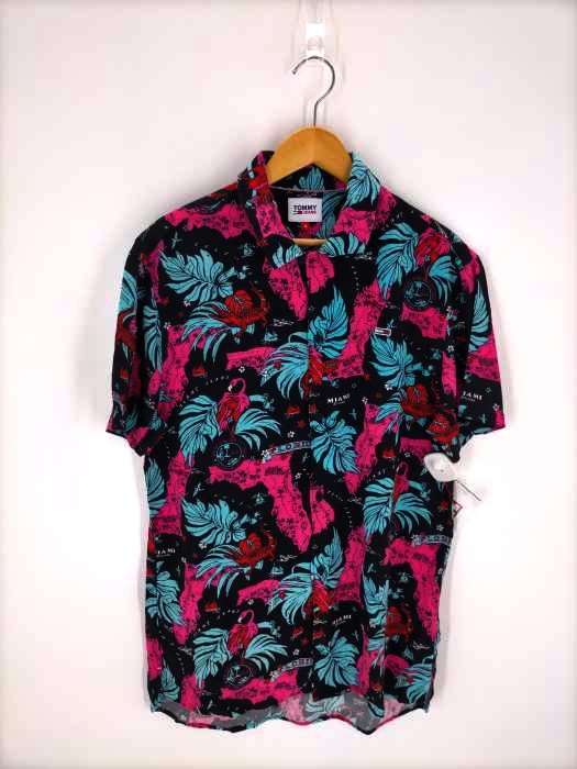 tommy jeans(トミージーンズ) Miami Print Shirt 花柄半袖シャツ メンズ JPN：M