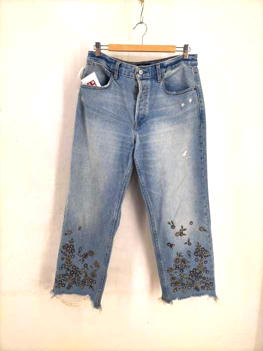 Abercrombie & Fitch(アバクロンビーアンドフィッチ) カットオフスタッズダメージデニムパンツ メンズ  31/12R