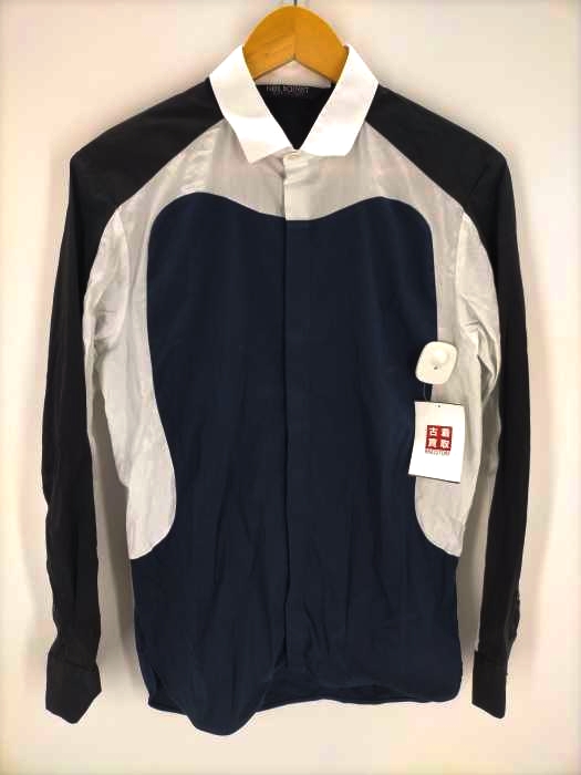 NEIL BARRETT(ニールバレット) skinny fit ストレッチ切替シャツ メンズ  39 15 1/2