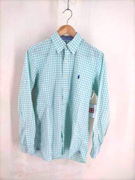 RALPH LAUREN(ラルフローレン) スリランカ製 ギンガムチェック ボタンダウンシャツ メンズ JPN：XS