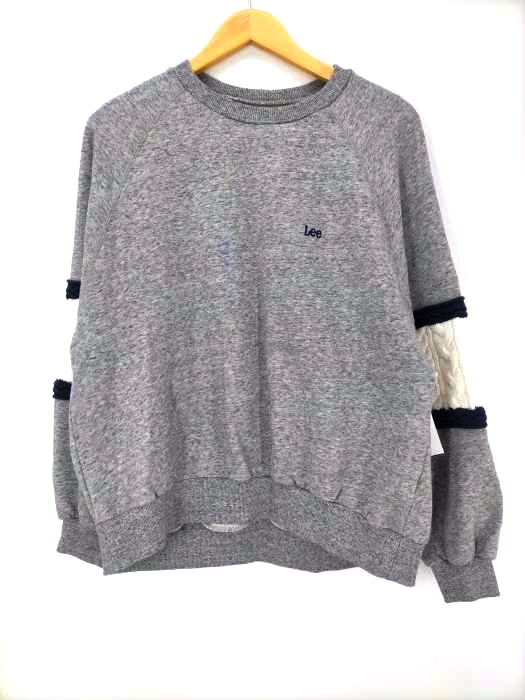 Lee(リー) KNIT PANEL SLEEVE SWEAT レディース JPN：M