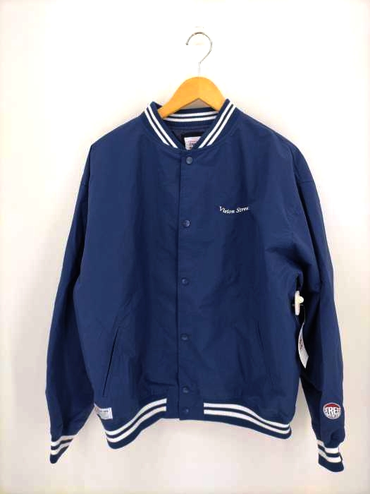 VISION STREET WEAR(ヴィジョンストリートウェア) ナイロンスタジャン 背面ビッグワッペンロゴ メンズ JPN：M